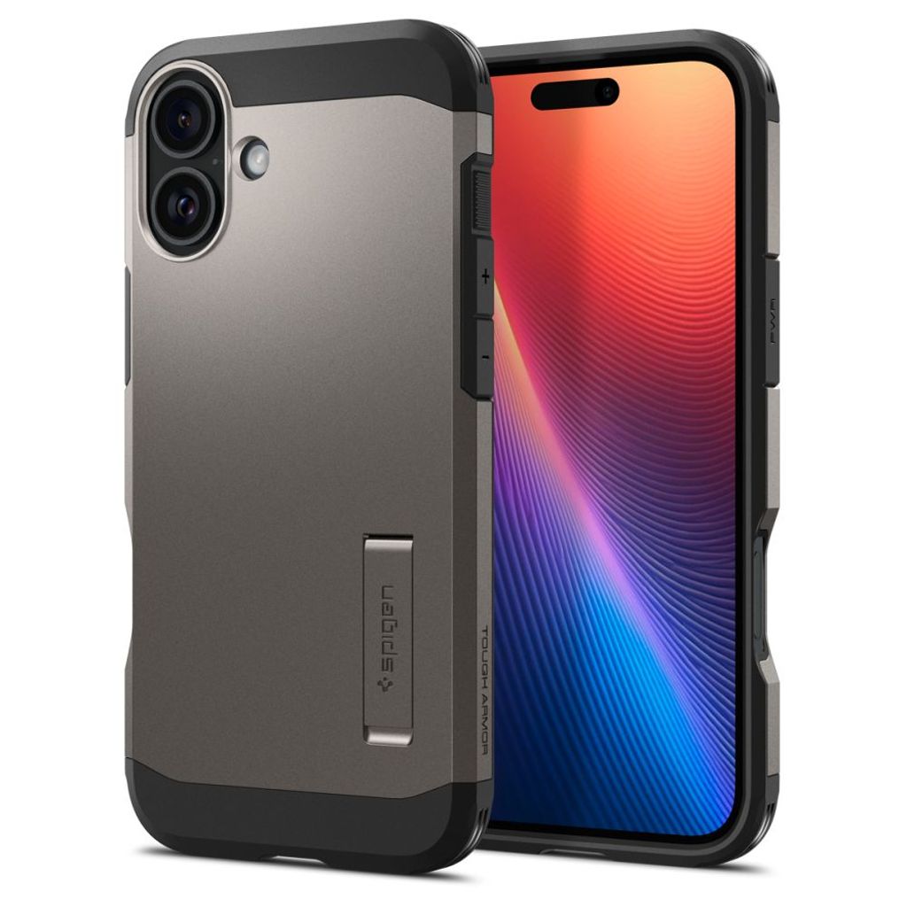 Spigen Tough Armor MagSafe Case for iPhone 16 - Gunmetal