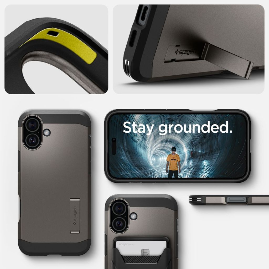 Spigen Tough Armor MagSafe Case for iPhone 16 - Gunmetal