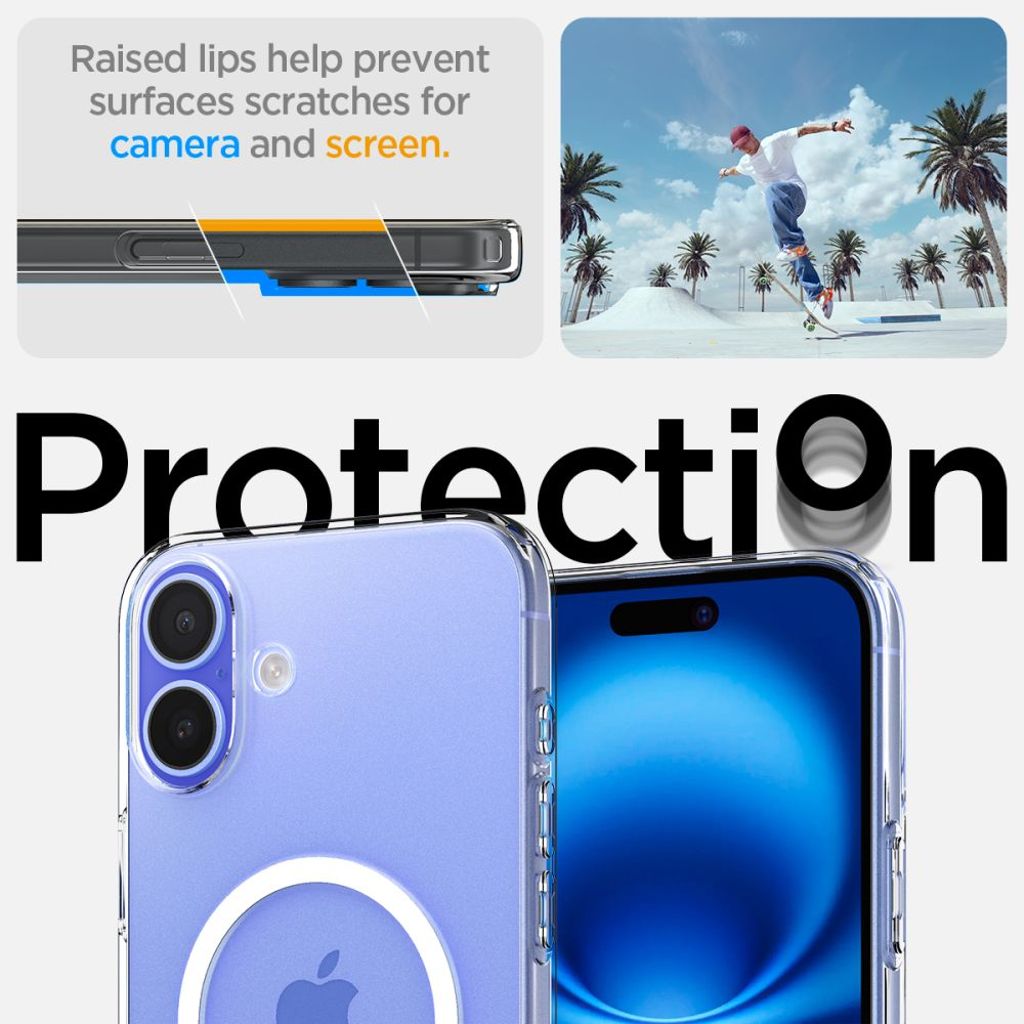 Spigen Liquid Crystal MagSafe Case for iPhone 16 - Transparent