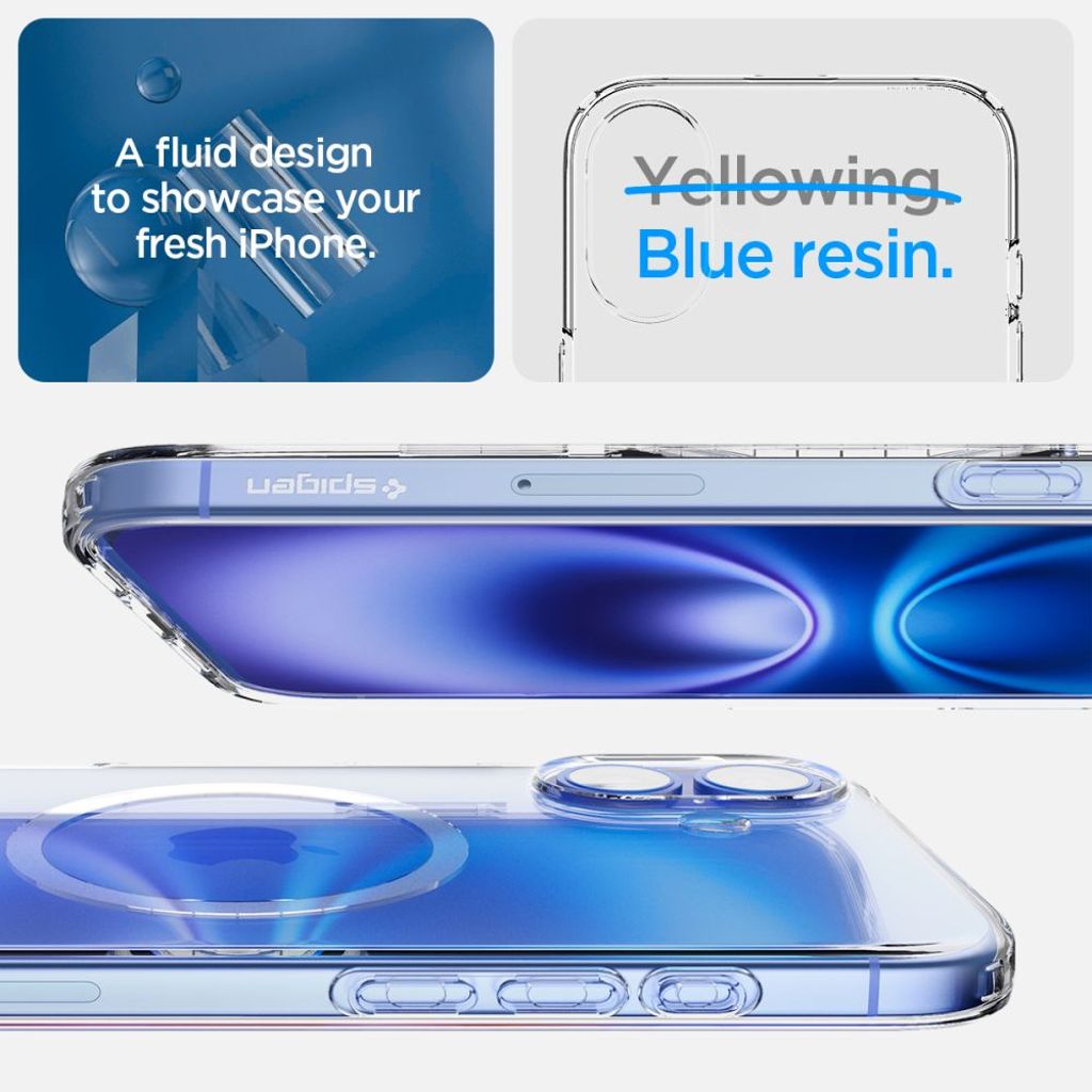 Spigen Liquid Crystal MagSafe Case for iPhone 16 - Transparent