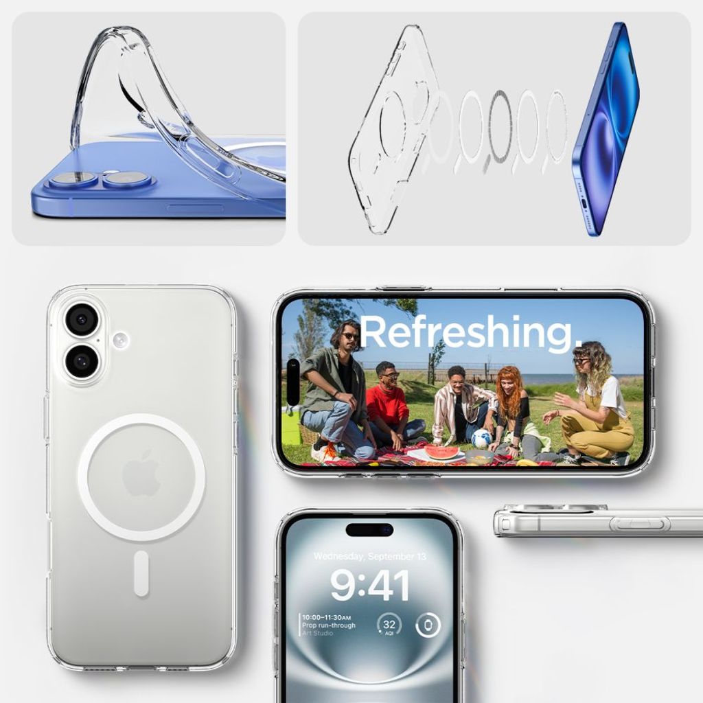 Spigen Liquid Crystal MagSafe Case for iPhone 16 - Transparent
