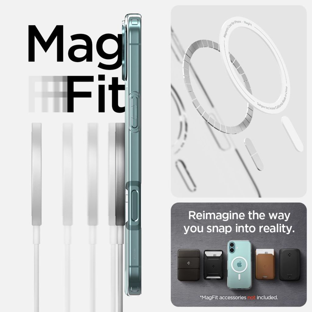 Spigen Liquid Crystal MagSafe Case for iPhone 16 - Transparent