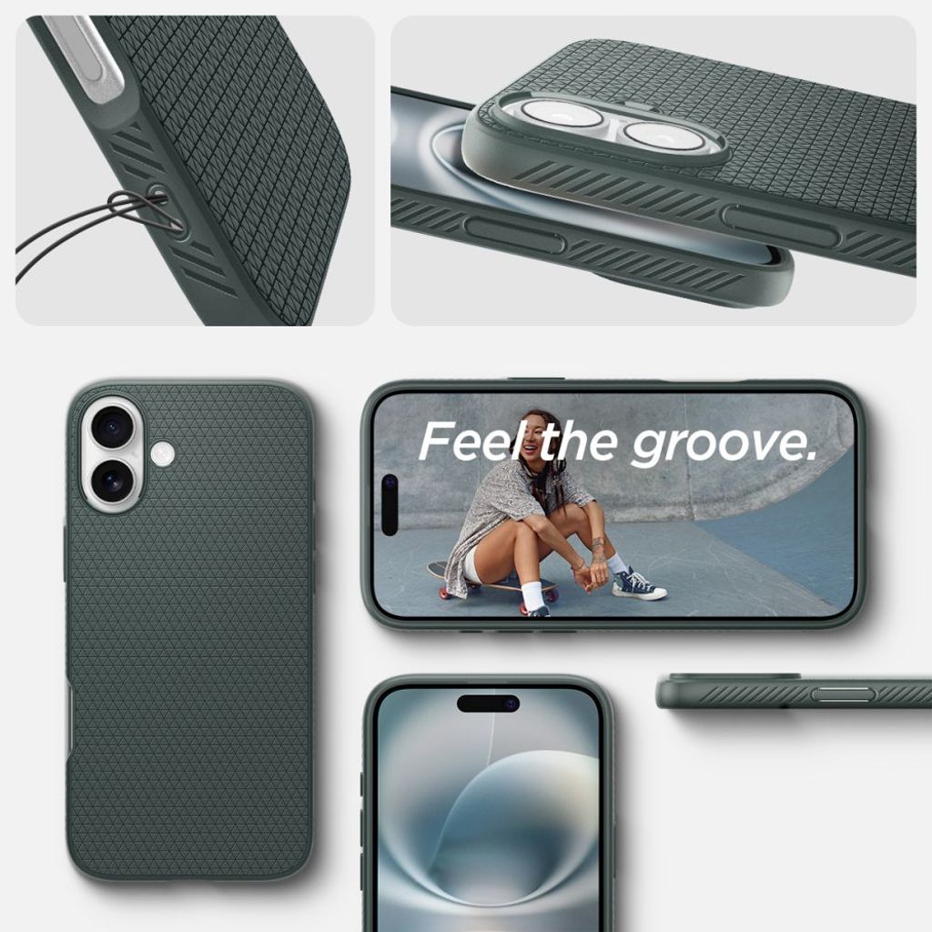 Spigen Liquid Air Case for iPhone 16 - Green