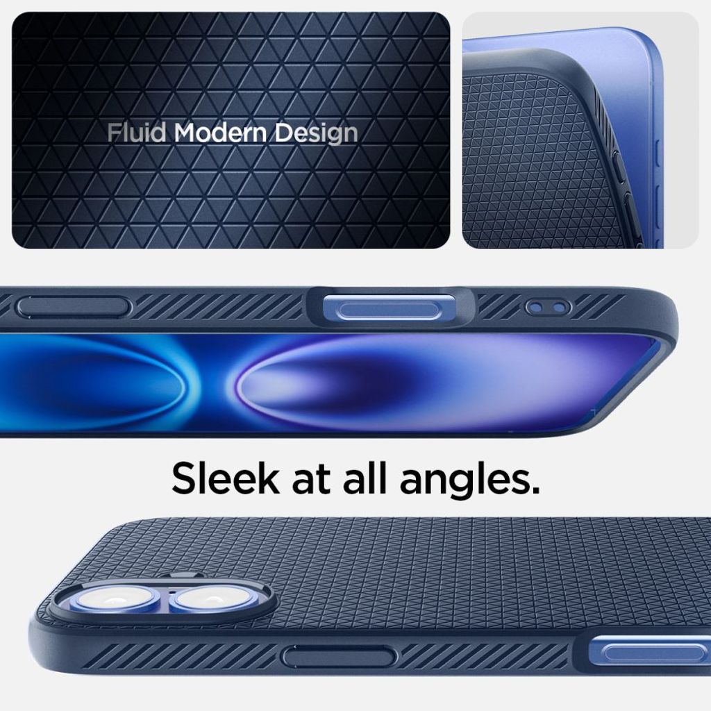 Spigen Liquid Air Case for iPhone 16 - Blue