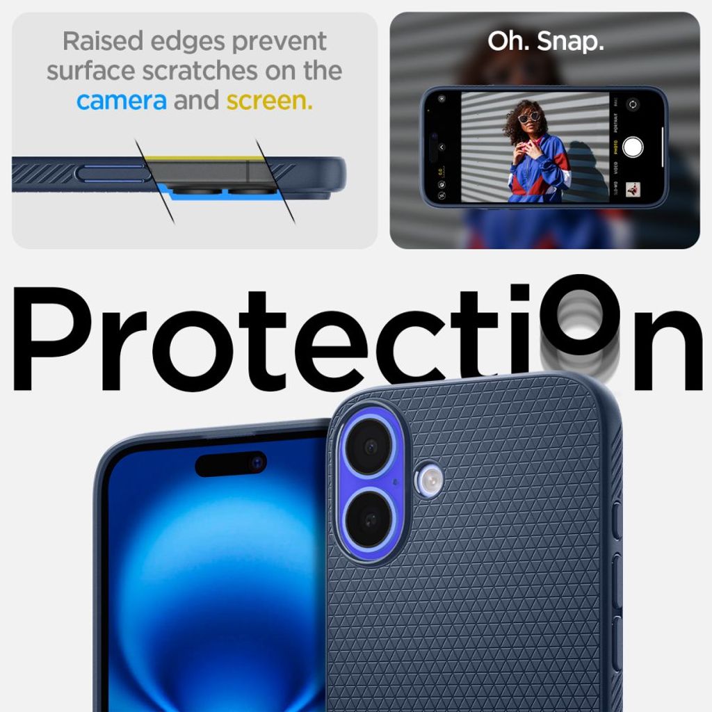 Spigen Liquid Air Case for iPhone 16 - Blue