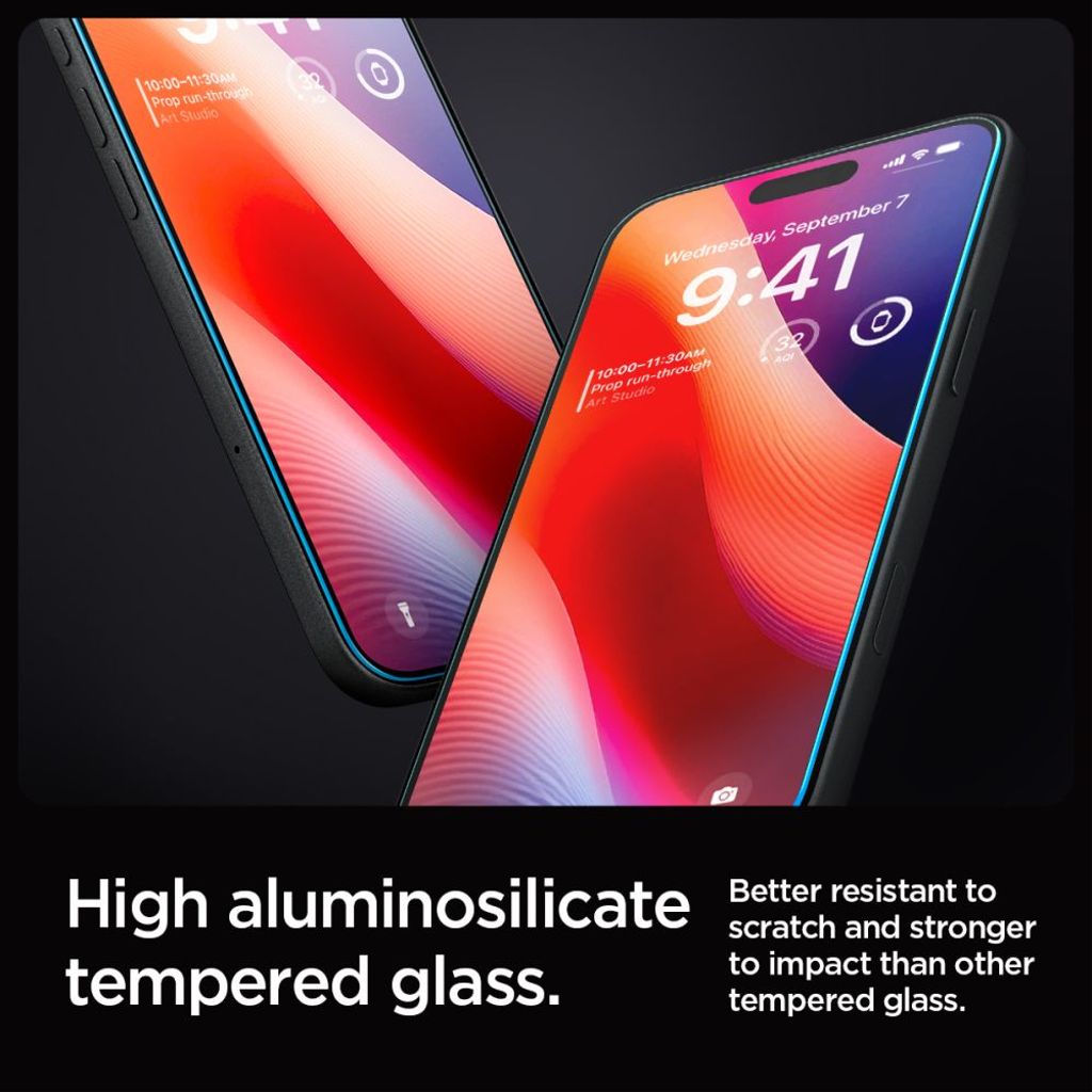 Spigen Glas.tR EZ Fit Skjermbeskytter til iPhone 16 Pro