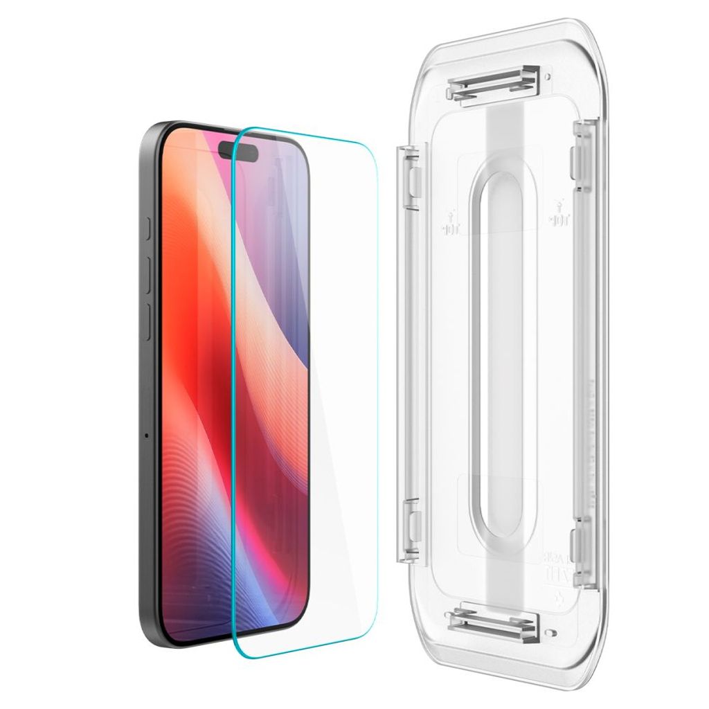 Spigen Glas.tR EZ Fit Skjermbeskytter til iPhone 16 Pro