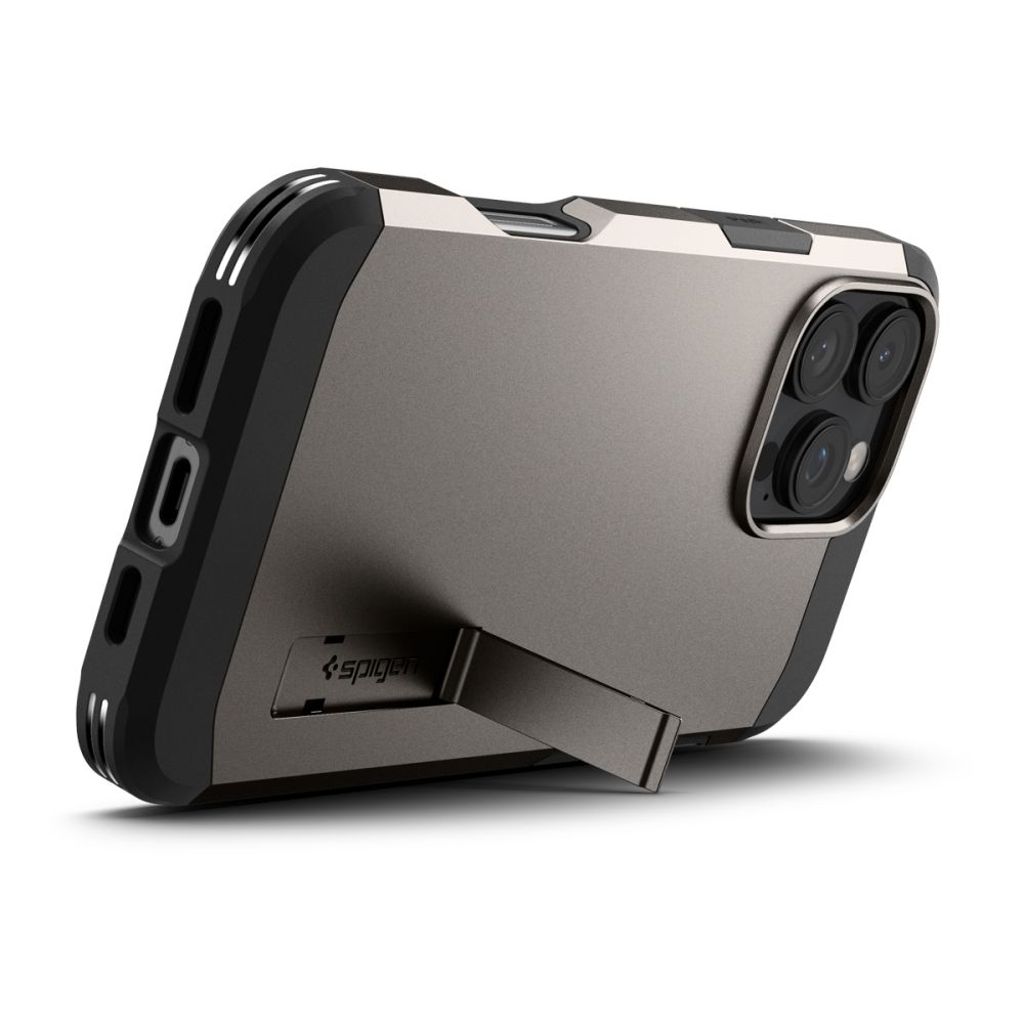 Spigen Tough Armor MagSafe Deksel til iPhone 16 Pro - Gunmetal