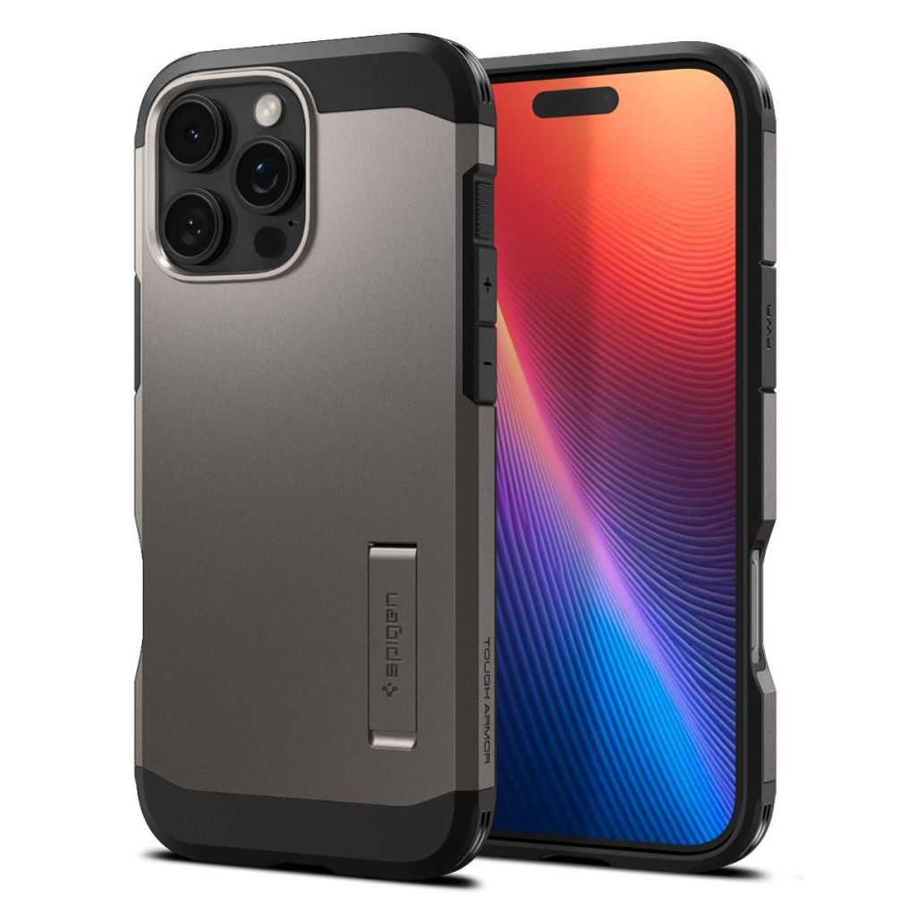 Spigen Tough Armor MagSafe Deksel til iPhone 16 Pro - Gunmetal