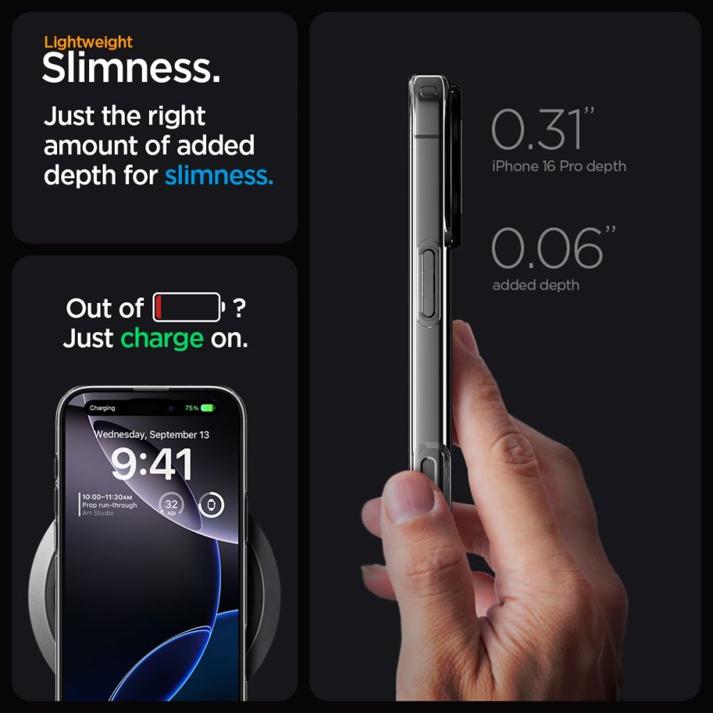Spigen Liquid Crystal MagSafe Case for iPhone 16 Pro - Transparent