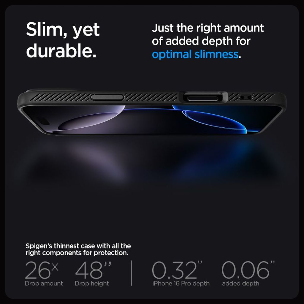 Spigen Liquid Air Case for iPhone 16 Pro - Black