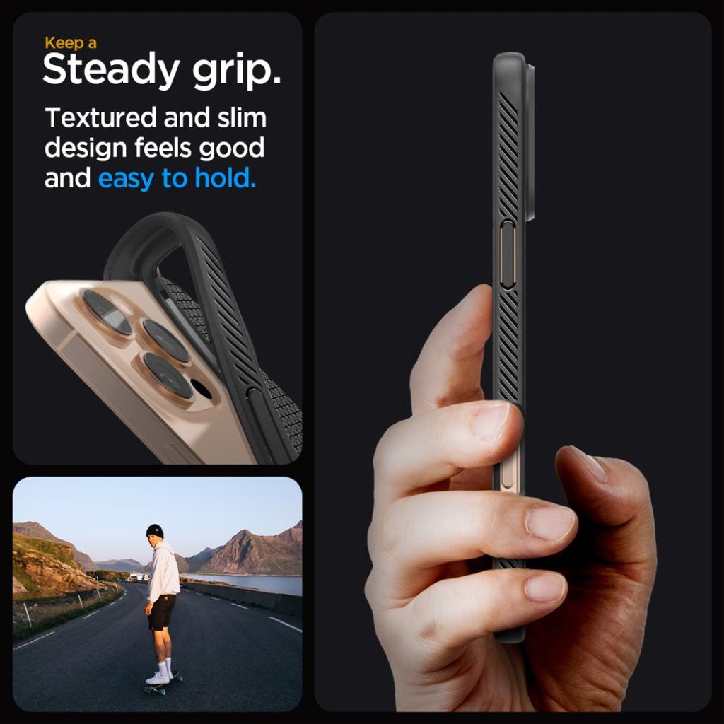 Spigen Liquid Air Case for iPhone 16 Pro - Black