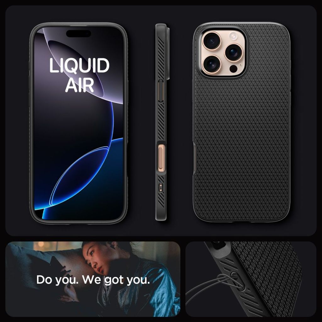 Spigen Liquid Air Case for iPhone 16 Pro - Black