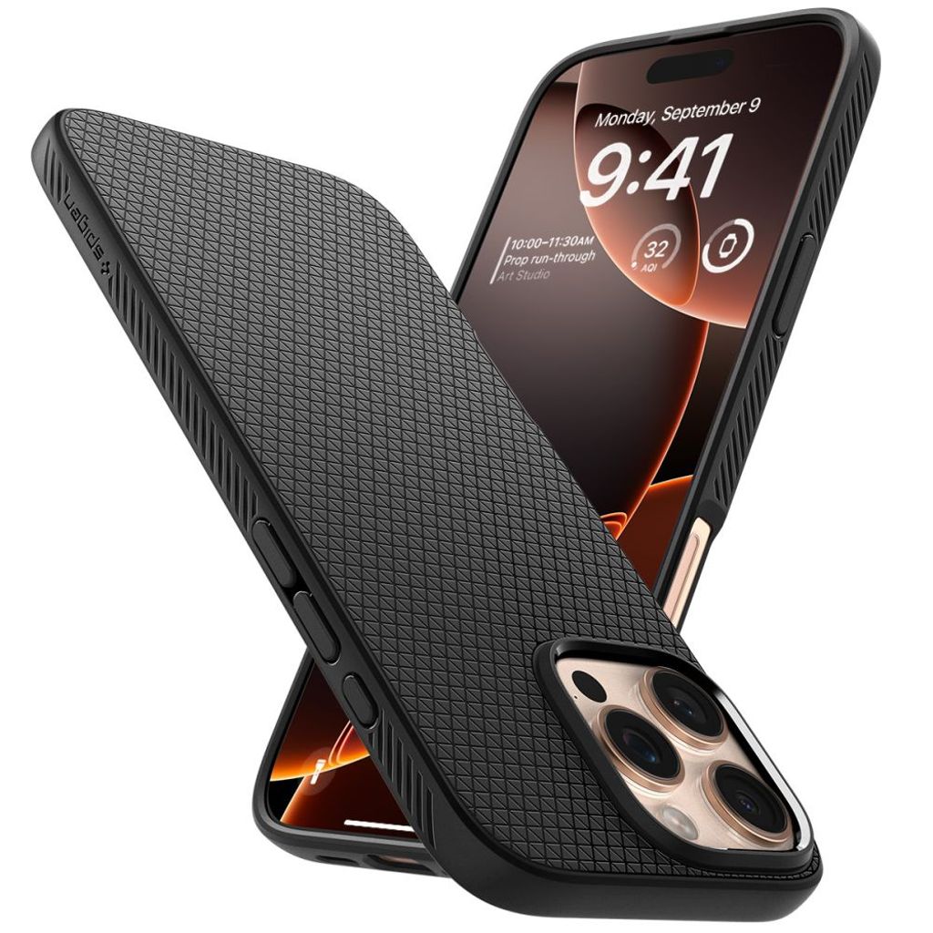 Spigen Liquid Air Case for iPhone 16 Pro - Black