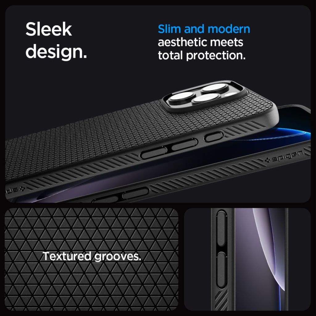 Spigen Liquid Air Case for iPhone 16 Pro - Black