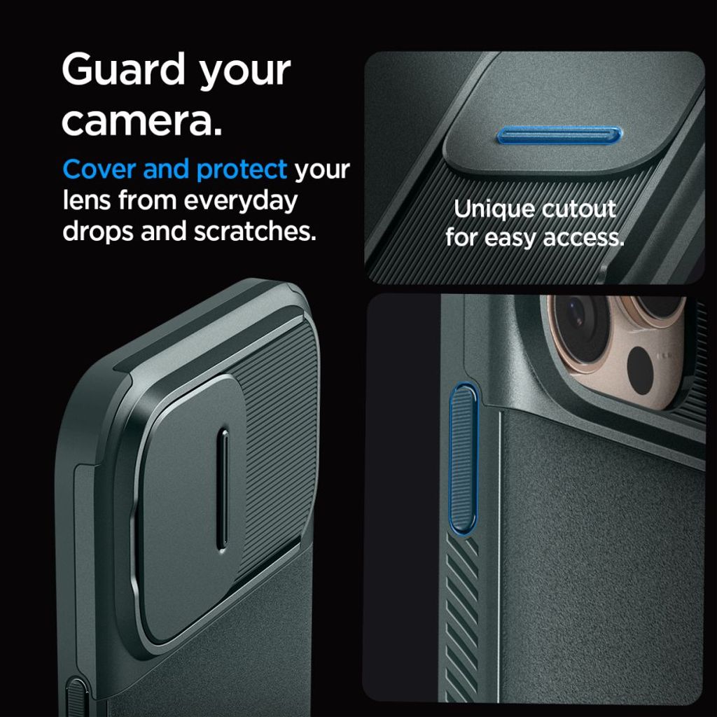 Spigen Optik Armor MagSafe Case for iPhone 16 Pro Max - Green