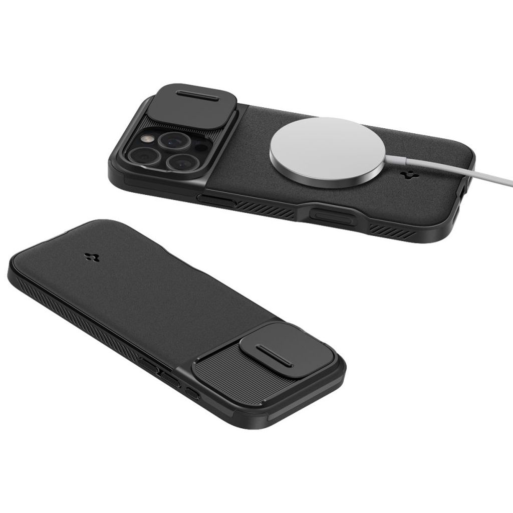 Spigen Optik Armor MagSafe Case for iPhone 16 Pro Max - Black