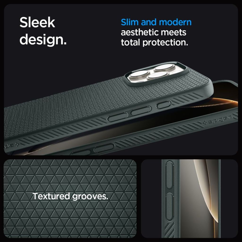 Spigen Liquid Air Case for iPhone 16 Pro Max - Green