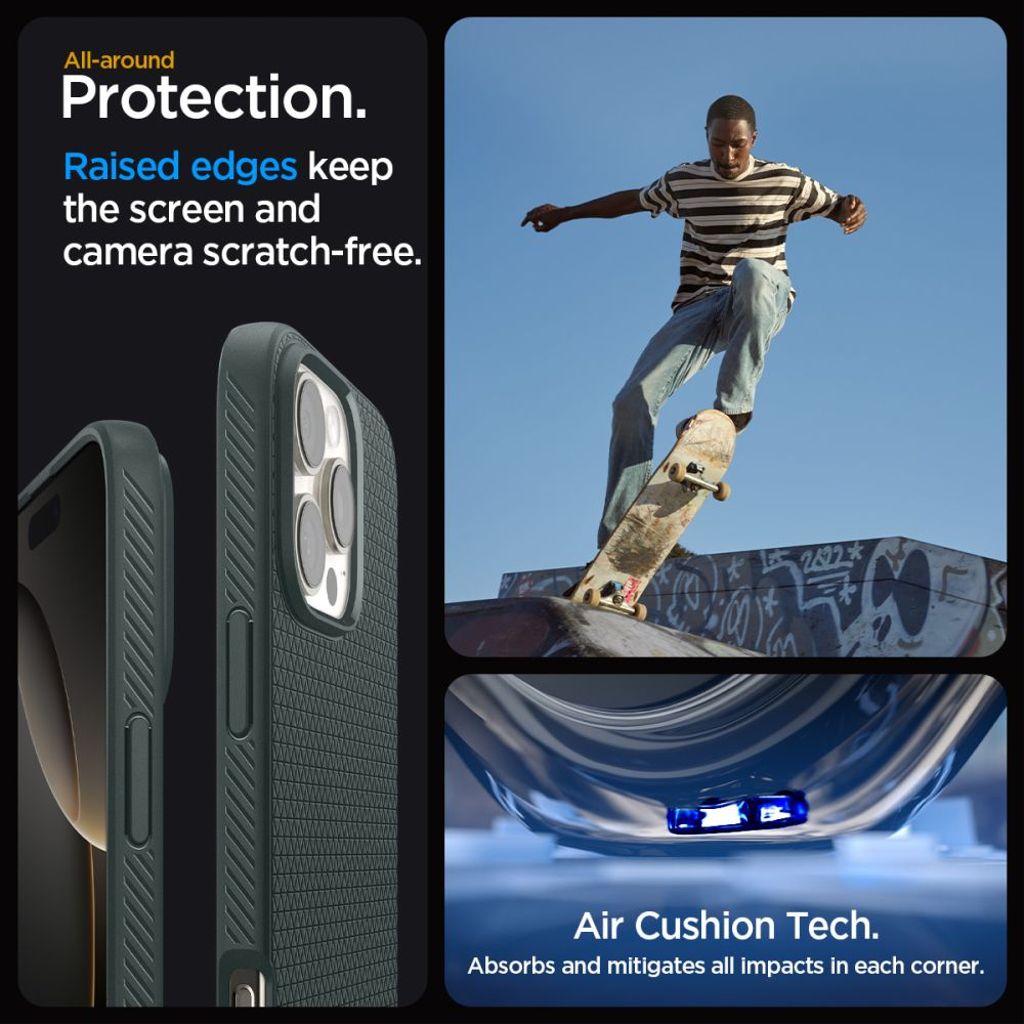 Spigen Liquid Air Case for iPhone 16 Pro Max - Green