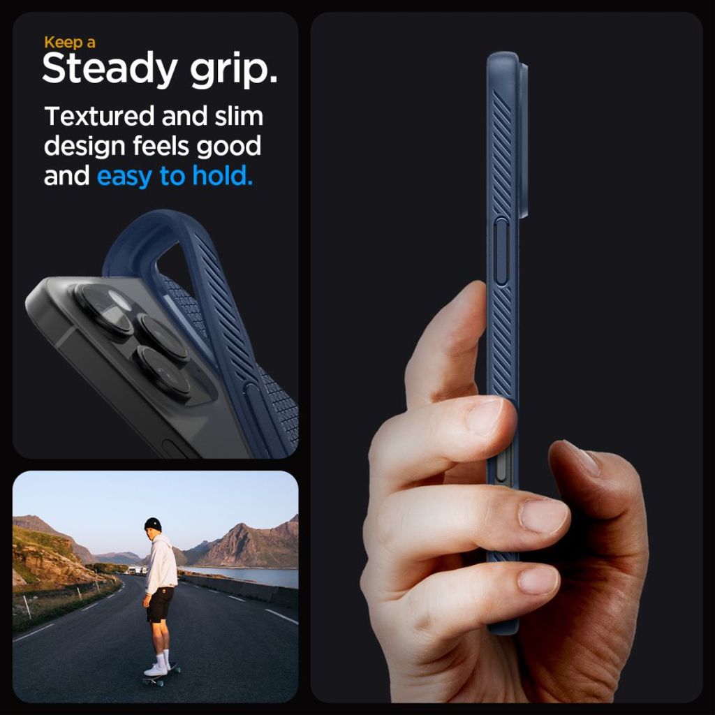 Spigen Liquid Air Case for iPhone 16 Pro Max - Blue