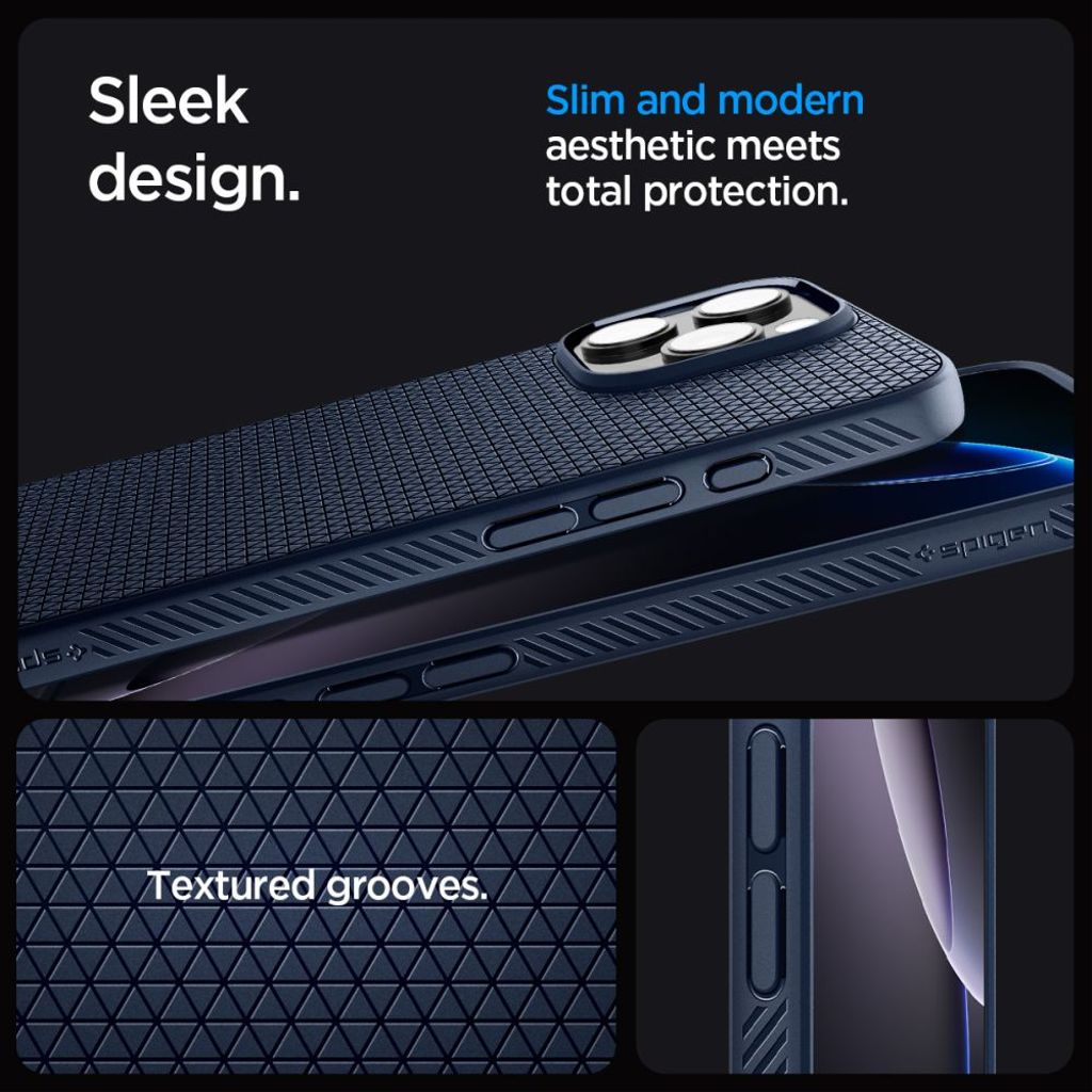 Spigen Liquid Air Case for iPhone 16 Pro Max - Blue