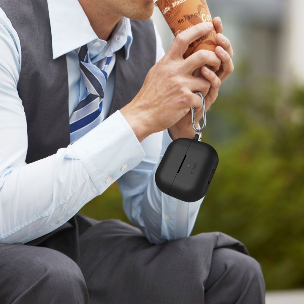 Tech-Protect Silicone Hook Cover til Samsung Galaxy Buds 3/3 Pro - Sort