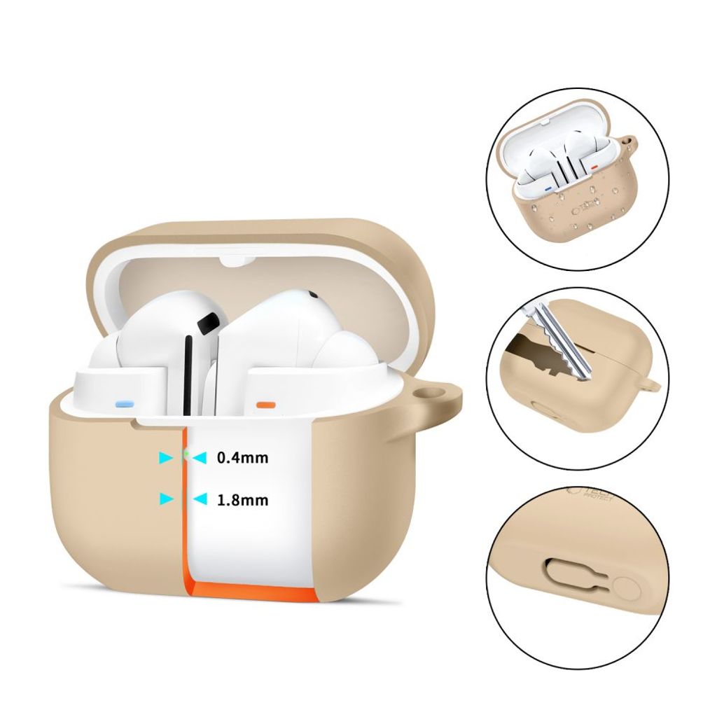 Tech-Protect Silicone Hook Cover til Samsung Galaxy Buds 3/3 Pro - Brun