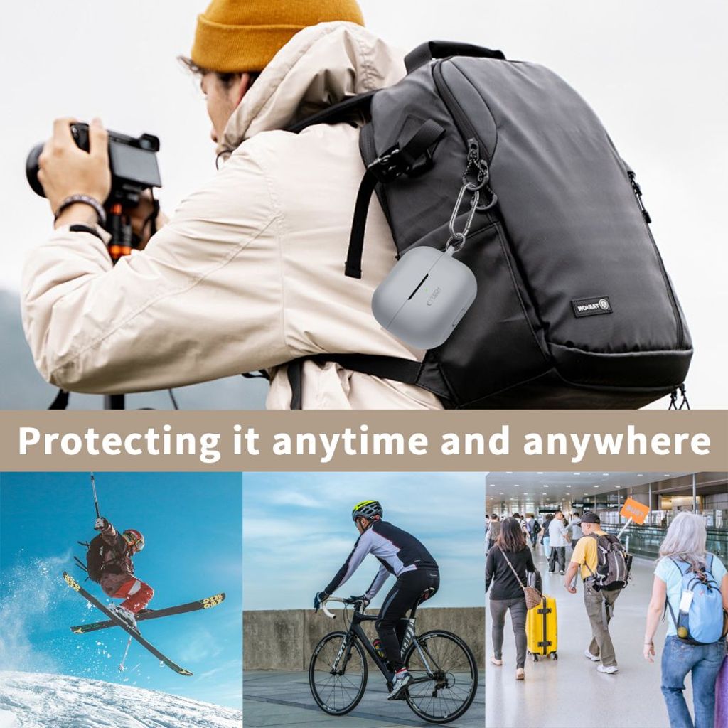 Tech-Protect Silicone Hook Cover til Samsung Galaxy Buds 3/3 Pro - Brun