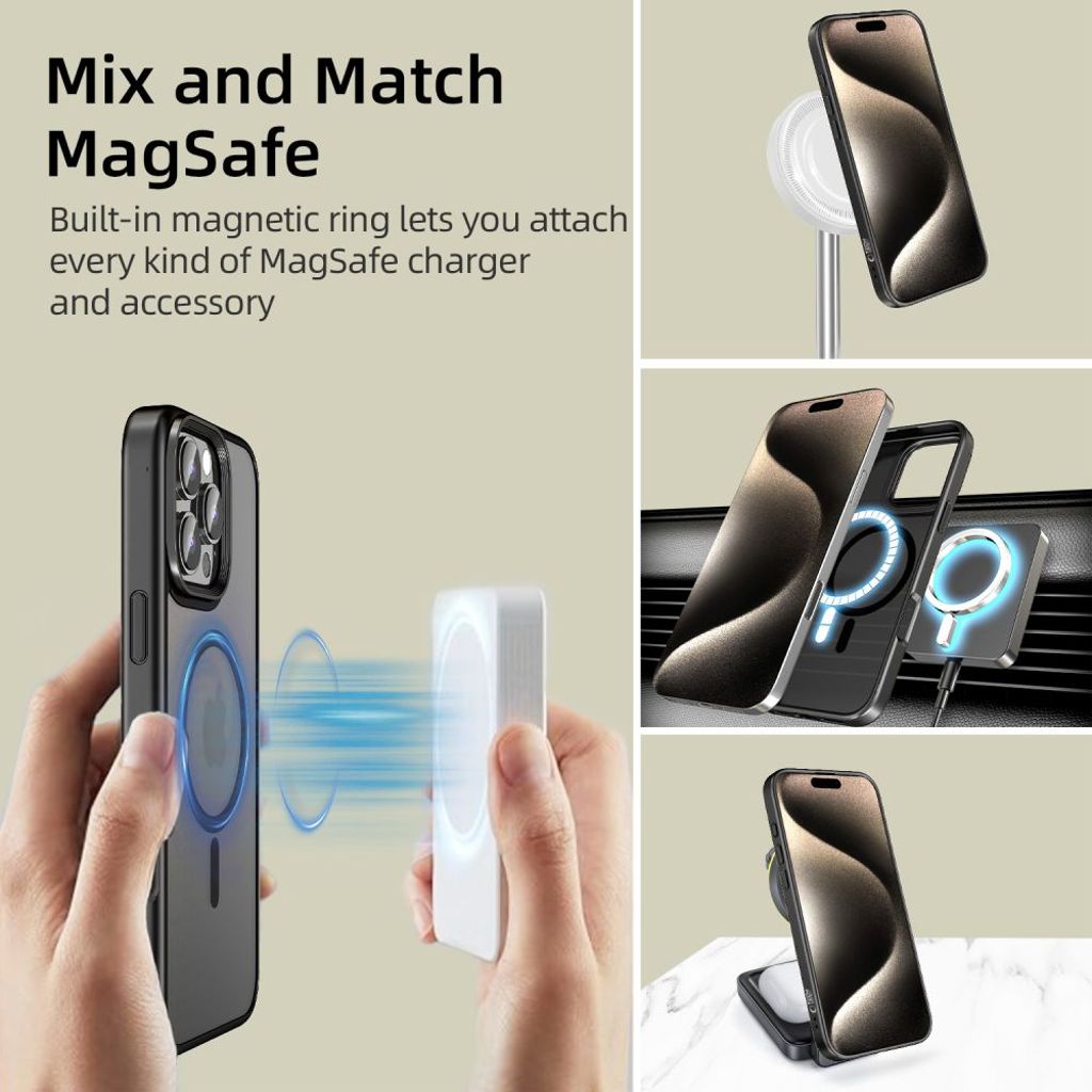 Tech-Protect MagMat MagSafe Case for iPhone 16 Pro Max - Black