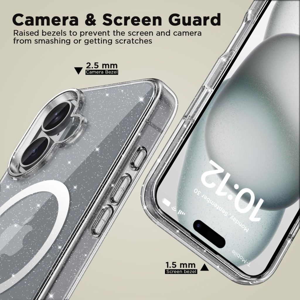 Tech-Protect FlexAir Hybrid MagSafe Case for iPhone 16 - Transparent