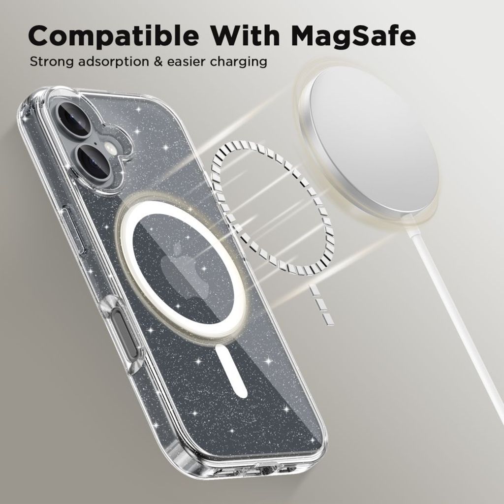 Tech-Protect FlexAir Hybrid MagSafe Case for iPhone 16 - Transparent