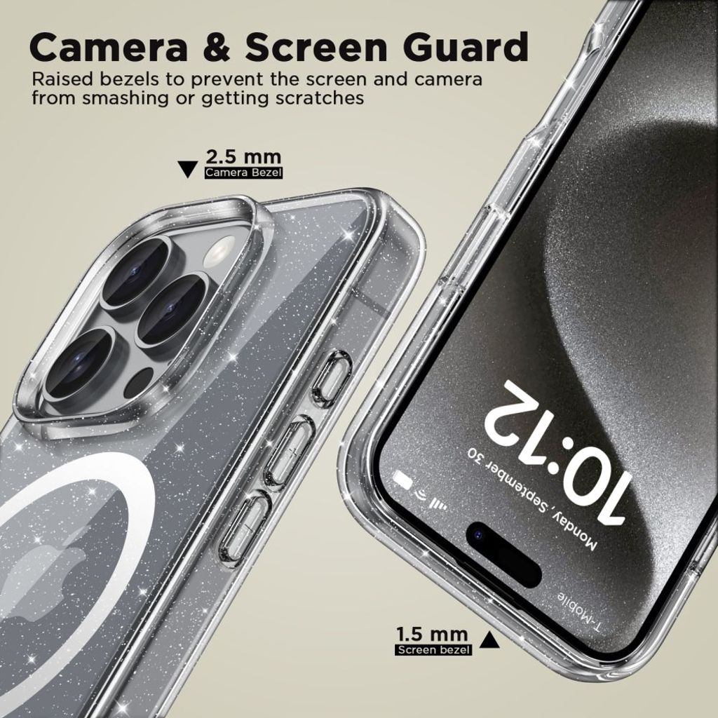 Tech-Protect FlexAir Hybrid MagSafe Case for iPhone 16 Pro Max - Transparent