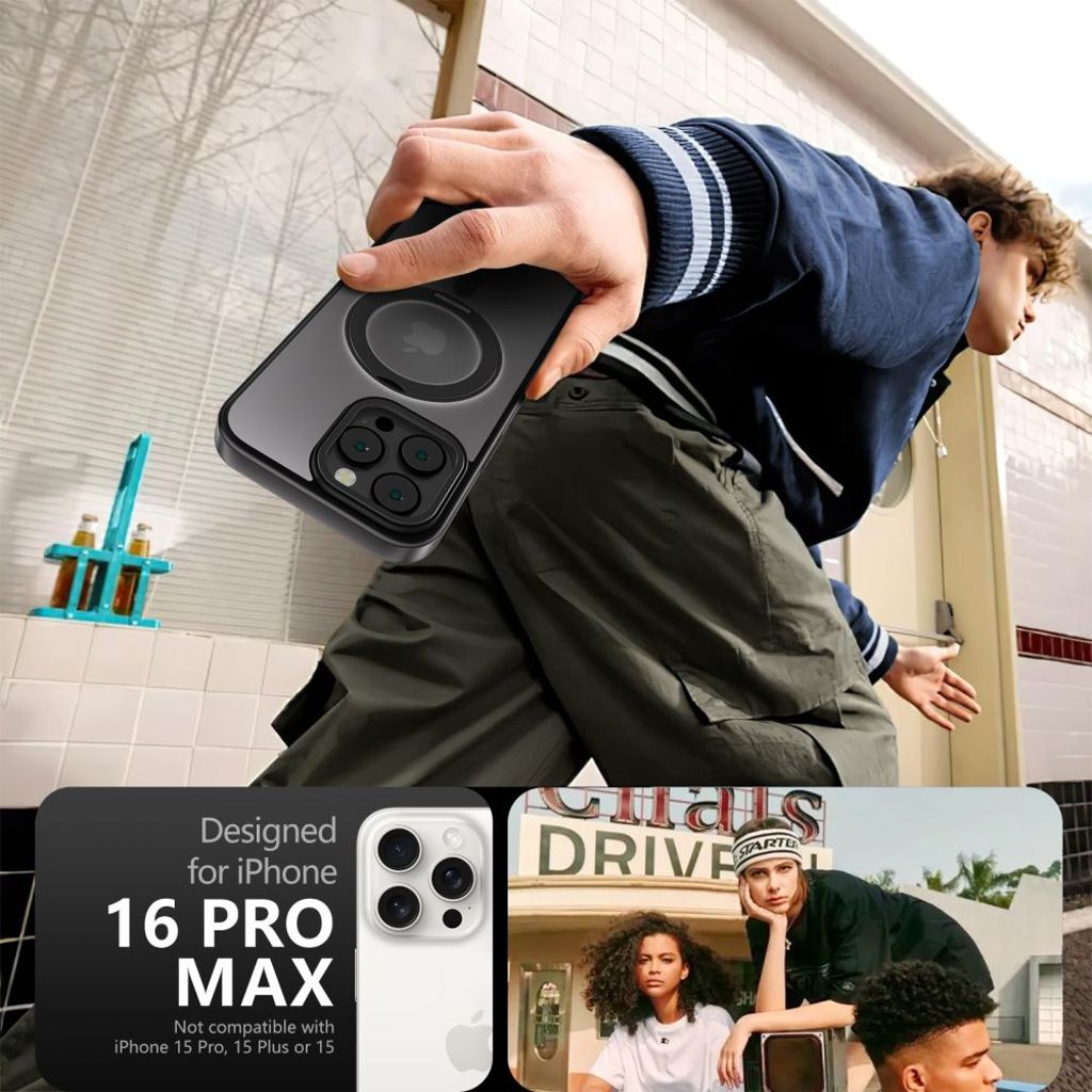Tech-Protect MagRing MagSafe Case for iPhone 16 Pro Max - Black