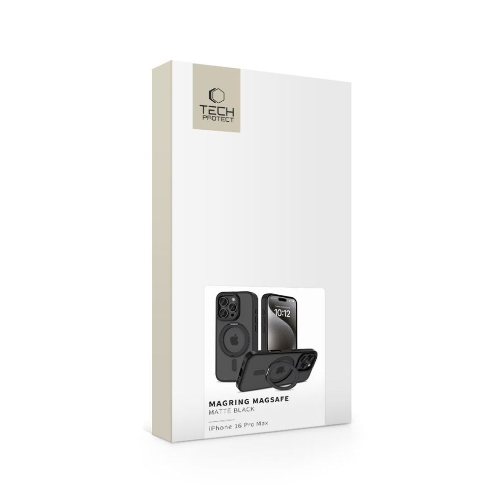 Tech-Protect MagRing MagSafe Case for iPhone 16 Pro Max - Black