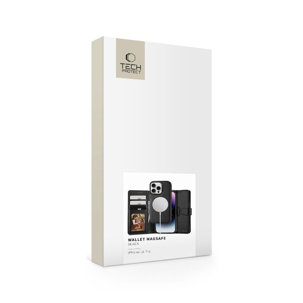 Tech-Protect MagSafe Wallet Etui til iPhone 16 Pro - Svart