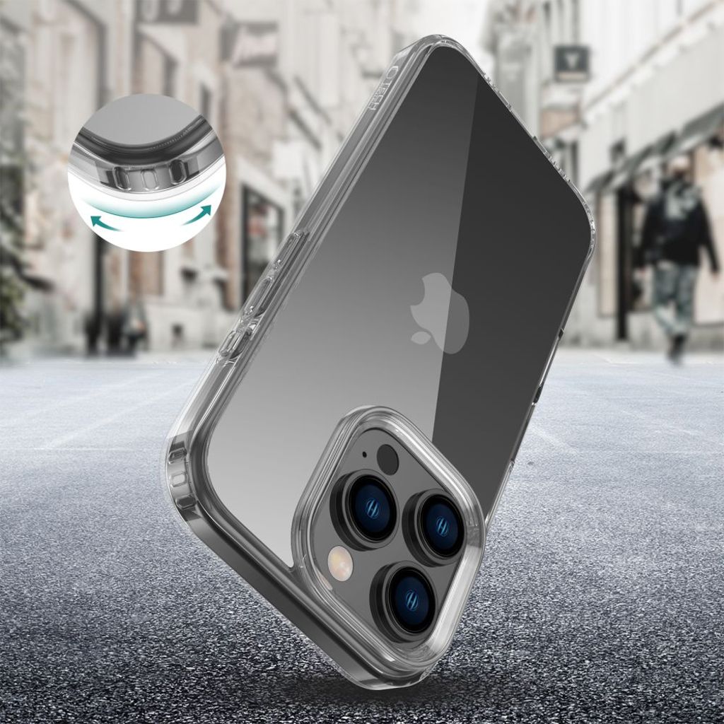 Tech-Protect FlexAir Hybrid Case for iPhone 16 Pro - Transparent