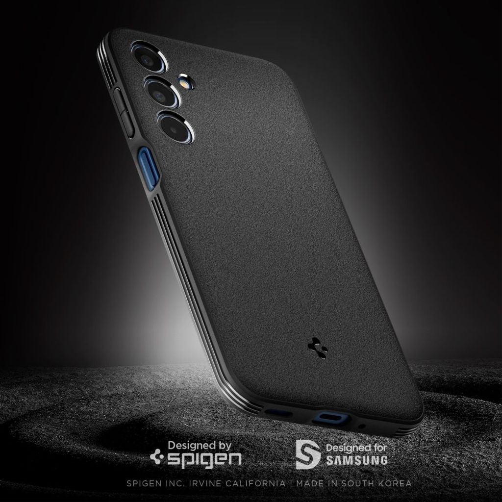 Spigen Essential SandBlast Skal till Samsung Galaxy M35 5G - Svart