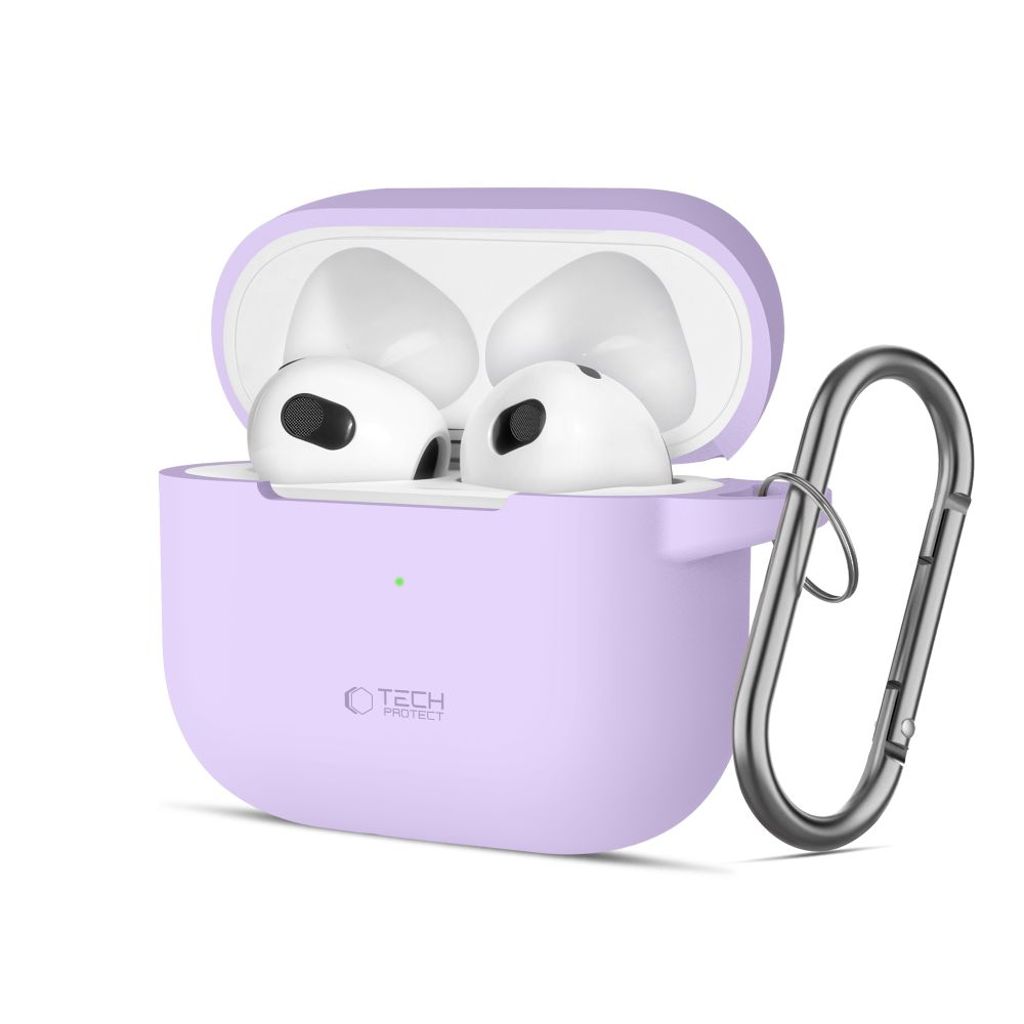 Tech-Protect Silicone Hook Deksel til AirPods 3 - Lilla