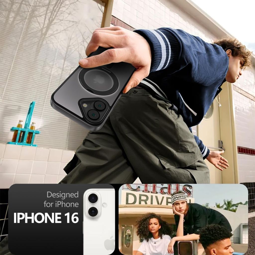 Tech-Protect MagRing MagSafe Case for iPhone 16 - Transparent
