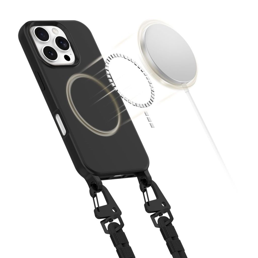 Tech-Protect MagNecklace MagSafe Deksel til iPhone 16 Pro Max - Svart
