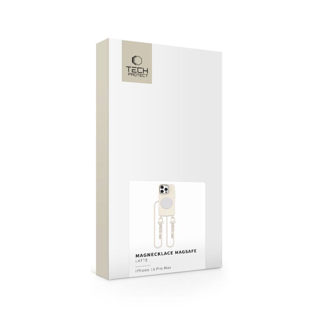 Tech-Protect MagNecklace MagSafe Deksel til iPhone 16 Pro Max - Beige