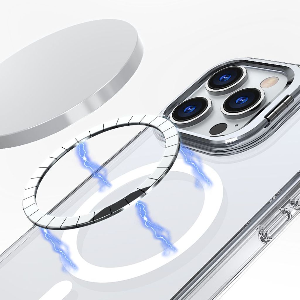 Tech-Protect MagStand MagSafe Case for iPhone 16 - Transparent