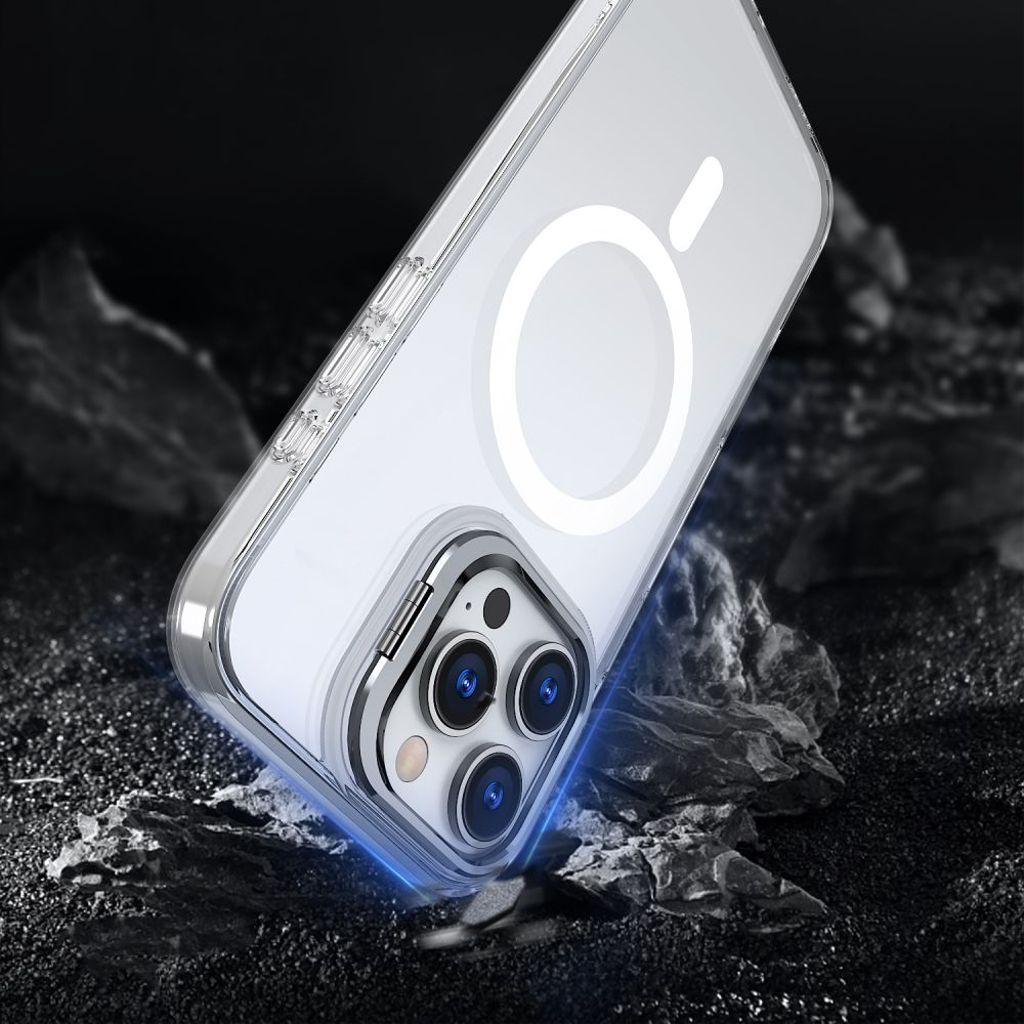 Tech-Protect MagStand MagSafe Case for iPhone 16 - Transparent