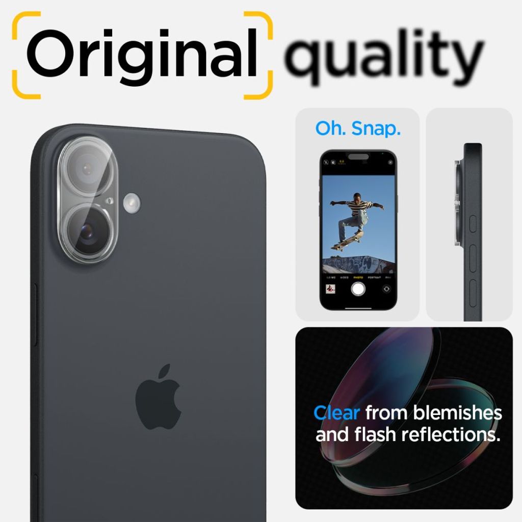 Spigen Optik Glas.tR Linssinsuoja iPhone 16/16 Plus