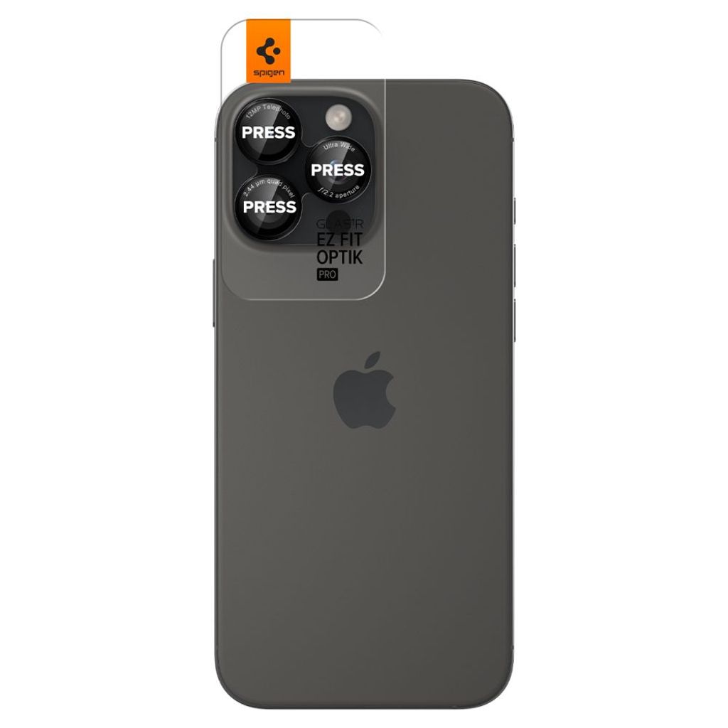 Spigen Optik Pro L-Series iPhone 14/15/16/17 Pro/Pro Max Linsebeskyttelse - Rød