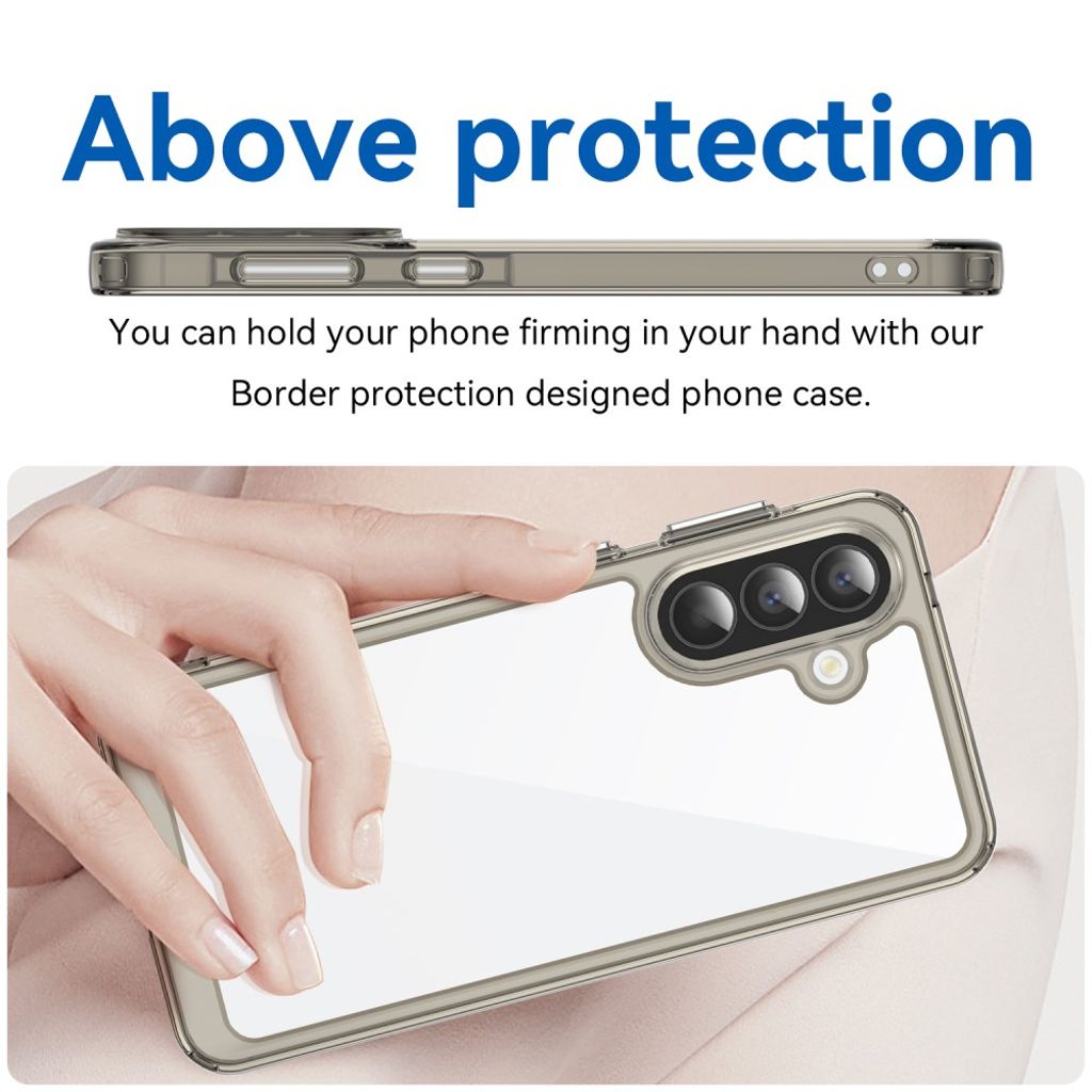 Samsung Galaxy A57 5G Deksel TPU/Akryl - Gjennomsiktig grå