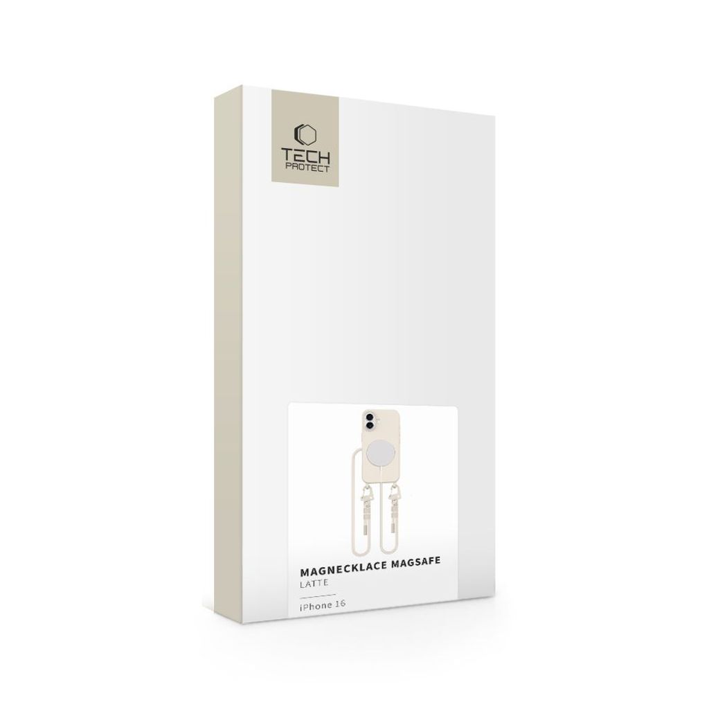 Tech-Protect MagNecklace MagSafe Case for iPhone 16 - Beige