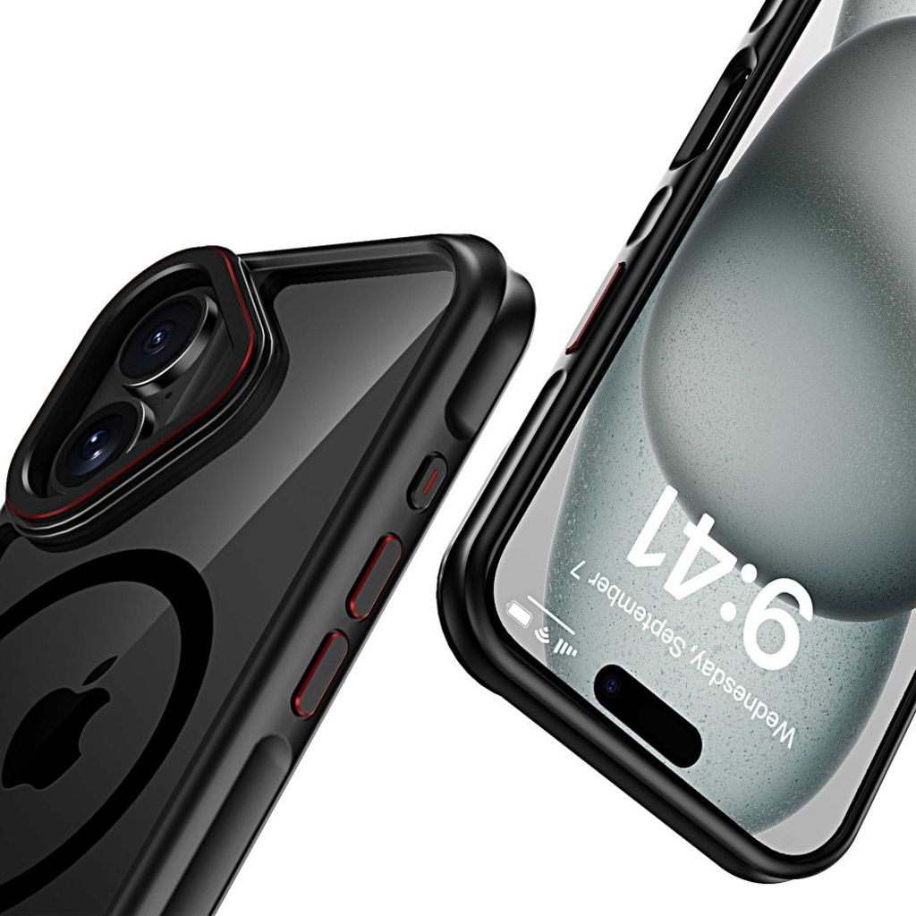 Tech-Protect MagHybrid MagSafe Case for iPhone 16 - Black