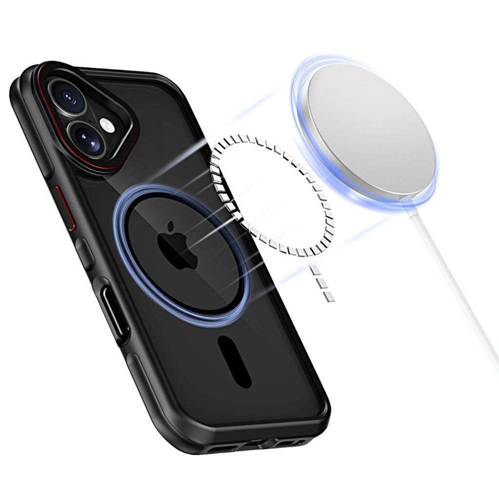 Tech-Protect MagHybrid MagSafe Case for iPhone 16 - Black
