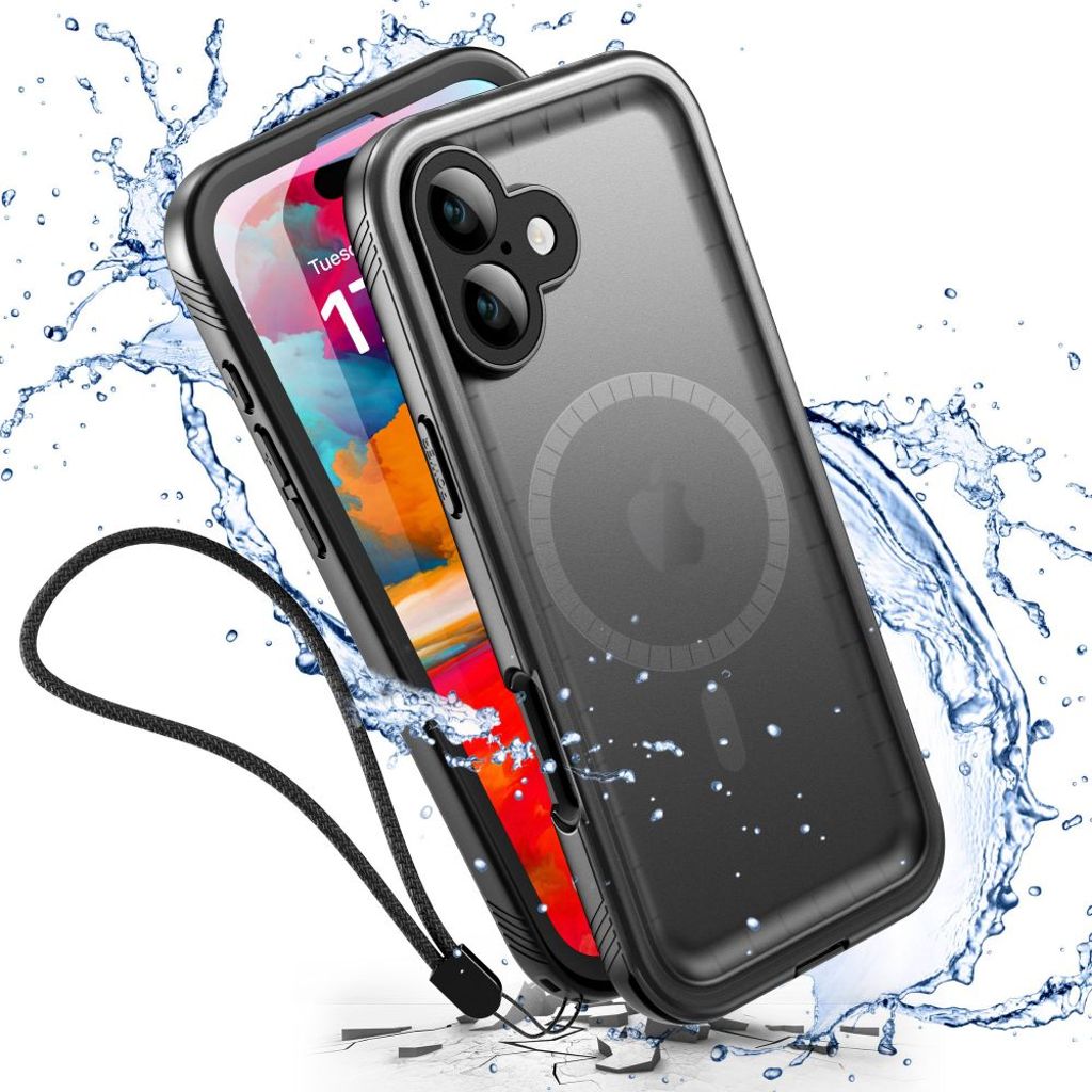 Tech-Protect ShellBox IP68 MagSafe Case for iPhone 16 - Black